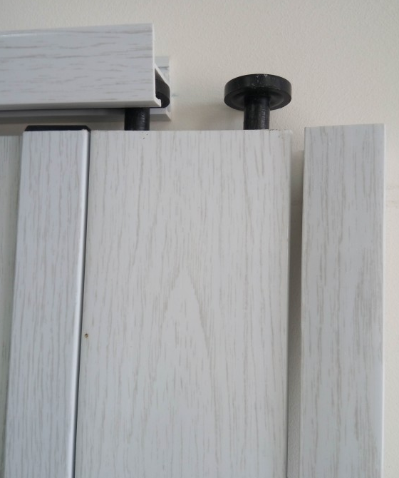 Дверь гармошка  полуостекленная Vinci Decor  Symfonia 860х2030х10 мм Арктично Белый Днепр - изображение 3