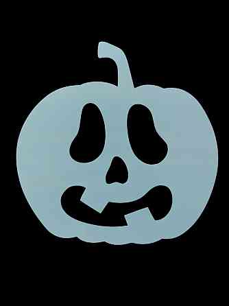 Трафарет тыквы на Хэллоун 20 на 16 см серый Киев