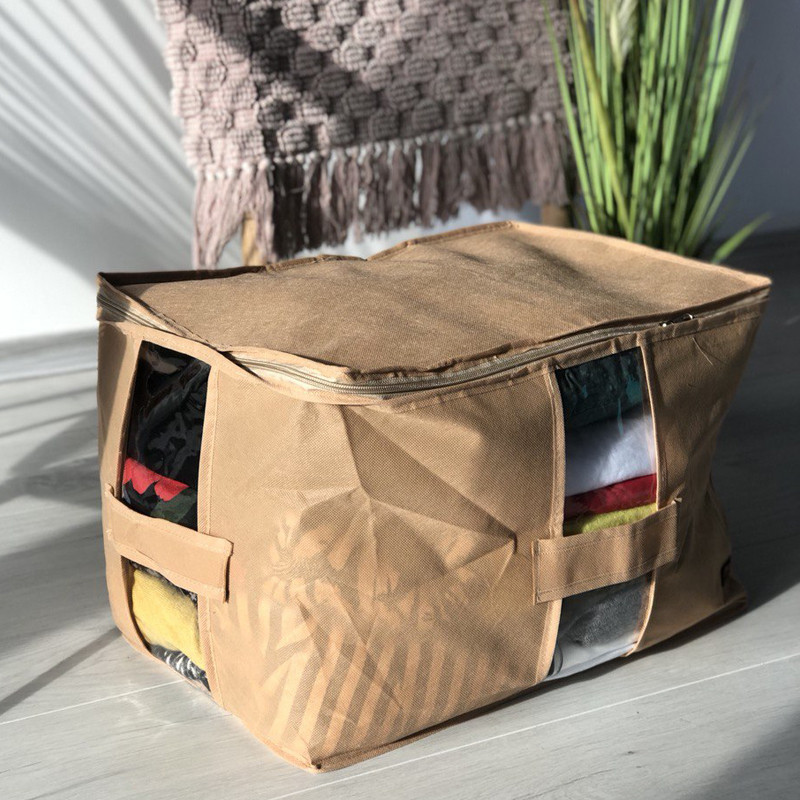 Вместительная сумка для хранения вещей HS-XL-Beg (Бежевый) Сумы - изображение 1