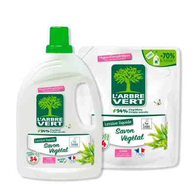 Гель для стирки L'Arbre Vert Растительное мыло 1.53 л (3450601046254) Винница