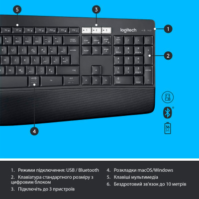 Комплект Logitech MK850 Performance Wireless UA (920-008226) Вінниця - фото 2