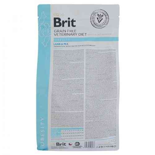 Корм сухой Brit Grain VetDiet Dog Obesity для собак для коррекции веса беззерновой с ягненком индейкой и горохом 2 кг Киев