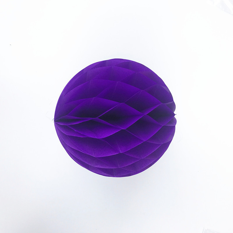 Куля з паперу сота 20 см фіолетовий Київ - фото 2