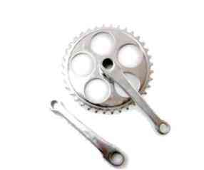 Зірка велосипедна (передня) 36T (+2 шатуни L-17 см, під коло, хром) Мукачево