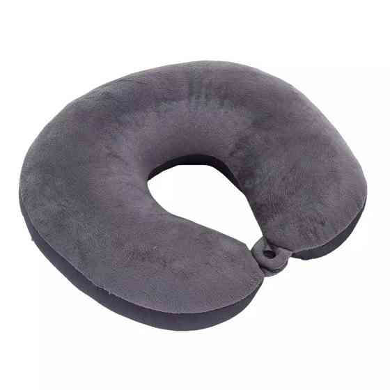 Подушка для поїздок на шию 27 на 26 см сірий Київ