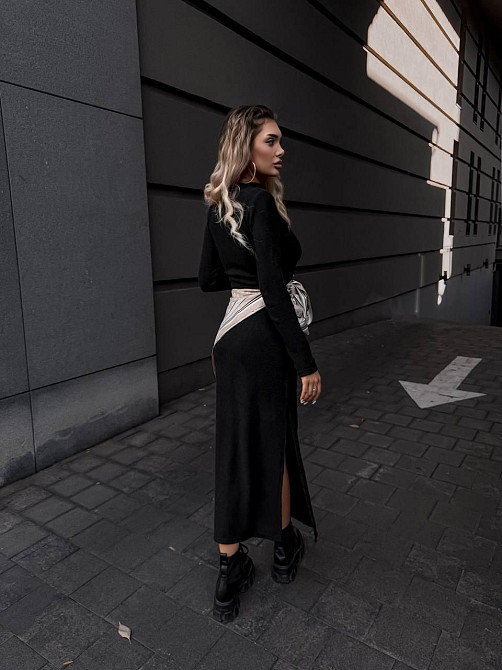 Жіноча стильна тепла сукня ангора рубчик Одеса - фото 5