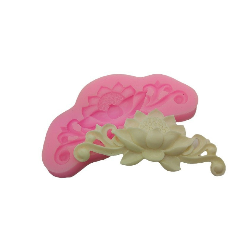 Молд силиконовый Цветок лотоса 42 на 96 мм розовый Киев - изображение 5