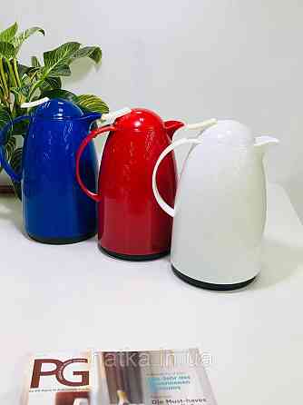 Термос «Датч» 1000 мл скляна колба пластиковий корпус утримання тепла до 12-24 годин білий Київ