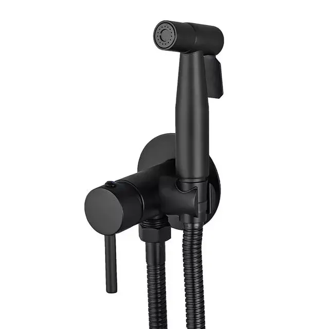 Гігієнічний душ прихованого монтажу WEZER EKO9В-01-BLACK чорний Київ - фото 1