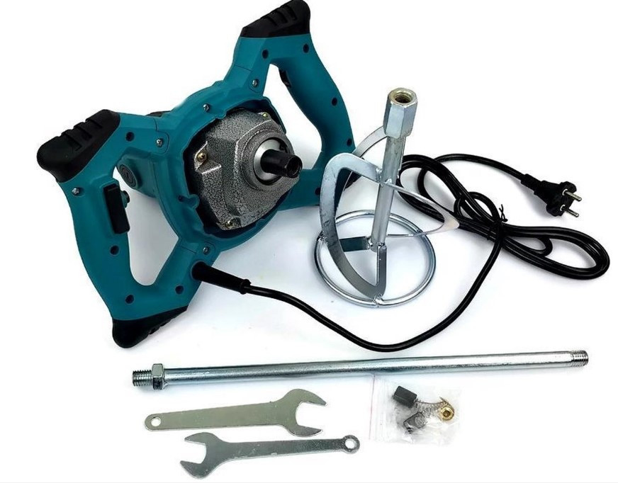 OX-1201 Будівельний міксер 2800Вт, 970 об/хв, 2 змішувачі Ø110мм для фарби, бетону, клею та розчинів Одеса - фото 7