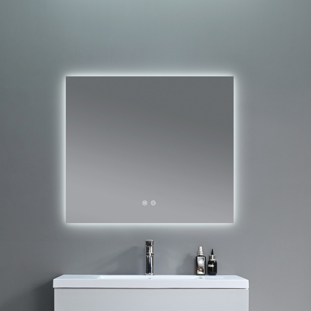 Дзеркало Qtap Taurus (TA1) 1000×800 мм з LED-підсвіткою Touch, з антизапотіванням, з димером, темп. кольору (3000-6500K) Київ - фото 8