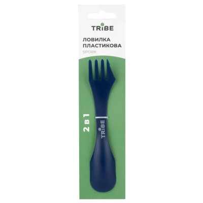 Ложка-виделка туристична Tribe Spork пластикова blue (T-FC-0031-blue) Вінниця - фото 3