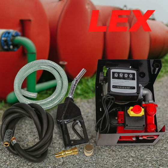 Заправна станція міні АЗС LEX заправка дизельним паливо з пістолетом 1850 Вт 40 л хв для технічних рідин Львів
