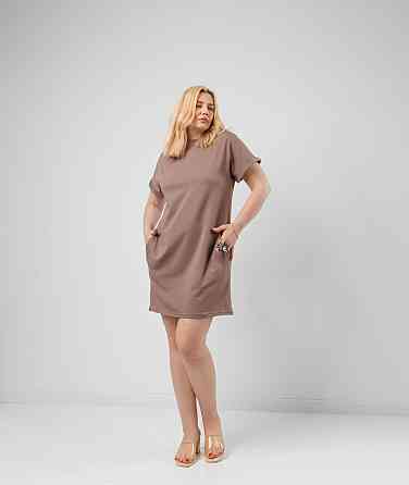 Летнее платье с карманами Nirvana батал 50-52, Мокко Киев