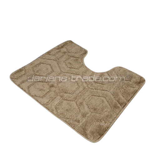 Набір килимків для ванної 2шт 60*100см+50*60см U-виріз Соти Standard бежевий поліпропілен Дариана Житомир - фото 4