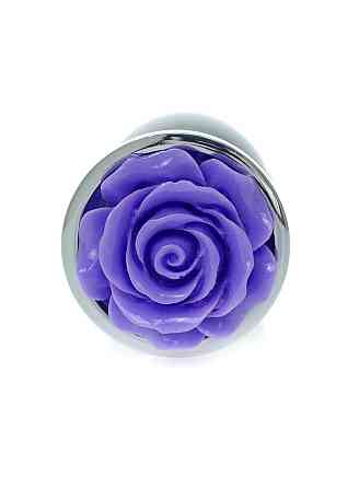 Анальна пробка - Jewellery Silver Rose Plug Purple Sex Aura Київ