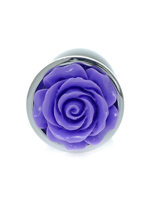 Анальная пробка – Jewellery Silver Rose Plug Purple Sex Aura Киев - изображение 2