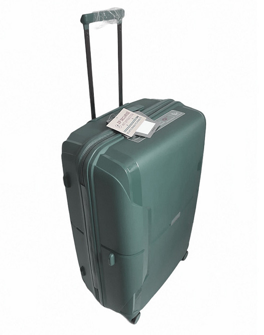 Чемодан пластиковый AIRTEX 245 большой 77 см серо-синий Киев - изображение 2