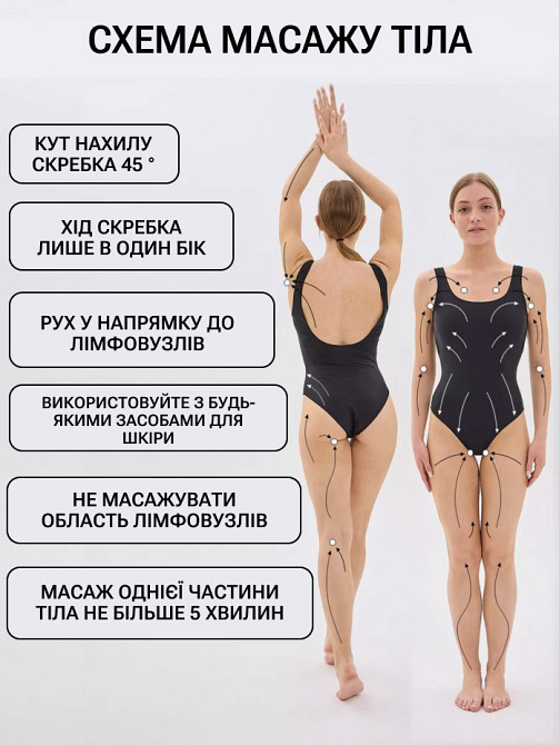 Деревянный скребок Гуаша для массажа тела и лица Reclaire cosmetics 150 г Киев - изображение 12