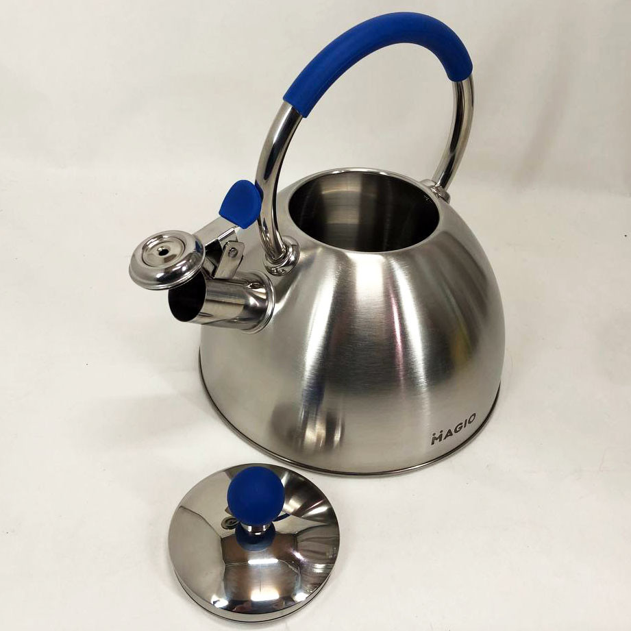 Функціональний чайник зі сталі зі свистком, Чайник газовий нержавіюча сталь Гарний для плит LP-97 Львів - фото 8
