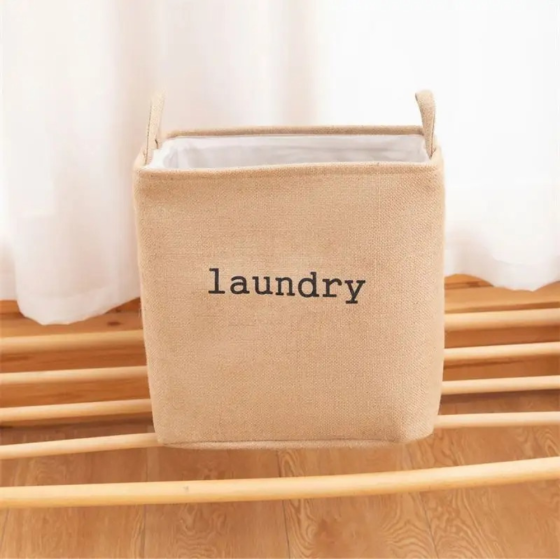 Органайзер-сумка для белья в ванную комнату для вещей складной,корзина для стирки одежды с ручками бежевая Каменец-Подольский