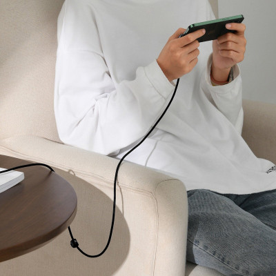 Дата кабель USB 2.0 AM to Lightning 1.0m 2.4A 90° corner black Baseus (CAVP000001) Вінниця - фото 8