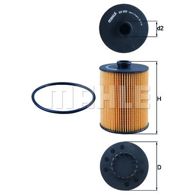 Фильтр масляный Mahle OX983DECO Винница - изображение 7