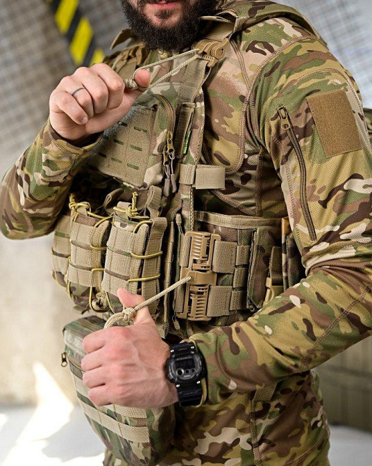 Плитоноска 4 точки быстрый сброс stragen  мультикам с рюкзаком ПП 7909 Одесса - изображение 6