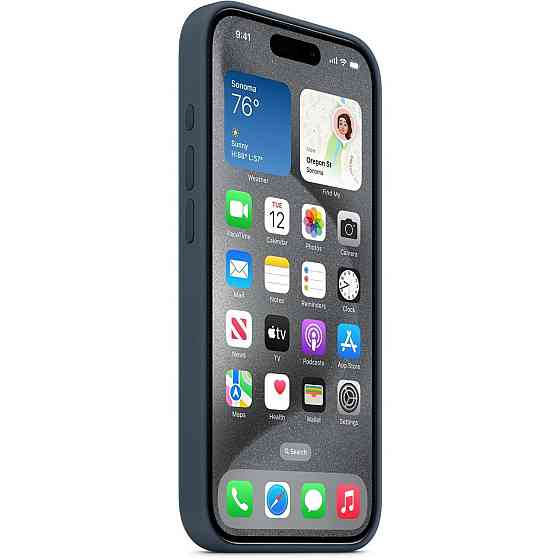 Чохол-накладка Apple Silicone Case with MagSafe для Apple iPhone 15 Pro Storm Blue (MT1D3) ( 13741 ) Харків