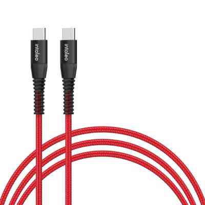 Дата кабель USB-C to USB-C 18W 1,2m CBRNYTT1 red Intaleo (1283126504112) Вінниця