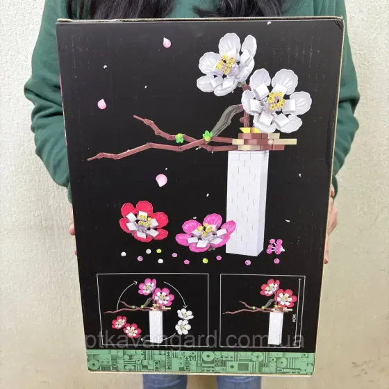 Конструктор сакура квіти у вазі 476 деталей висота 36 см Хмельницький