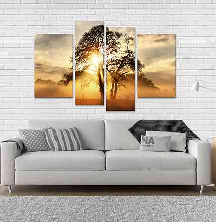 Модульна картина Дерево Захід Art-155_4 Київ