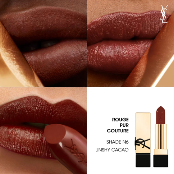 Помада для губ Yves Saint Laurent Rouge Pur Couture Caring Satin Lipstick N6 Unshy Cacao Слов'янськ