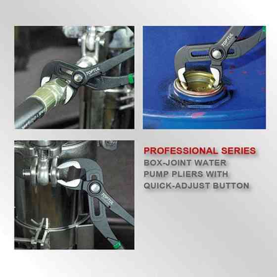 Пасатижі переставні TOPTUL 7" з кнопкою Pro-Series DDAG1207 Одеса