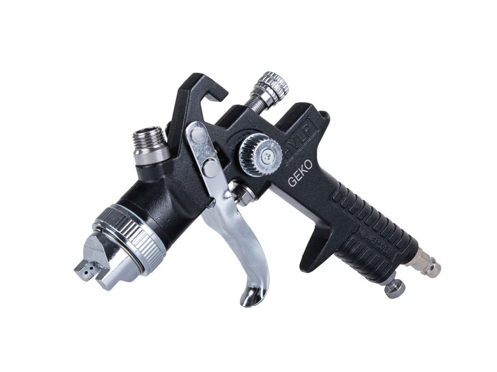 Пульверизатор "GeKo" професійний HVLP з чотирма соплами (1,3; 1,4; 1,7; 2,0 мм), бачок верхній 600 мл Стрий - фото 3