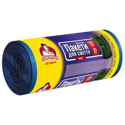 Пакеты для мусора Помічниця 120 л 20 шт. (4820012340019) Винница