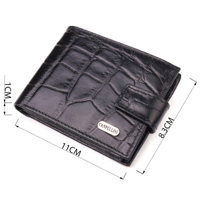 Гаманець Canpellini З натуральної шкіри Чорний (21511) Вінниця - фото 5