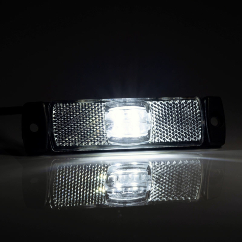 Ліхтар прямокутний. білий 130х32мм FT-017 B LED (12 24v) маркерн. Мукачево - фото 1