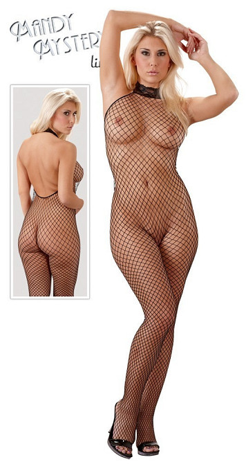 Бодістокінг - 2311500 NO:XQSE Net Catsuit Black - S/M Sex Aura Київ - фото 7