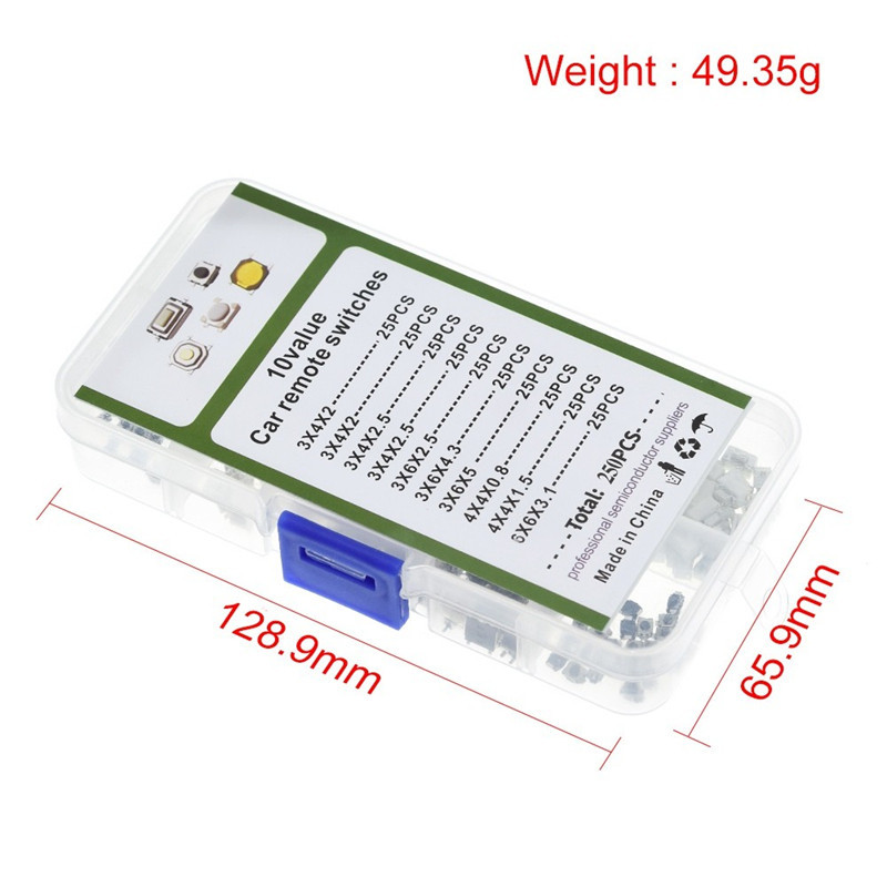 Набор кнопок для пайки и ремонта электроники, 250 шт. Киев - изображение 4