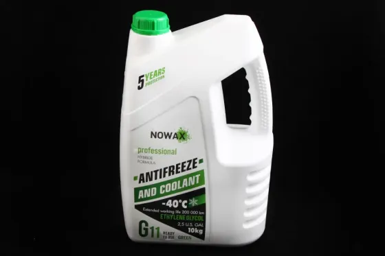 Жидкость охлаждающая антифриз зеленый -40° Nowax G11 10.0 кг Винница