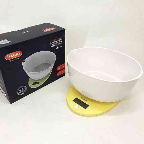 Кухонні ваги для продуктів домашні Magio, Ваги кухонні з чашею на батарейках Точні для кухні HC-32 Івано-Франківськ