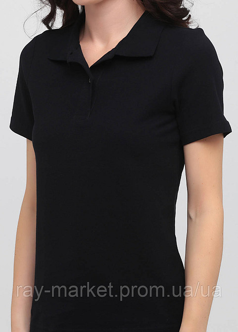 Поло базове Stedman Polo приталене жіноче чорне (ST3100-BLO ) Київ - фото 2