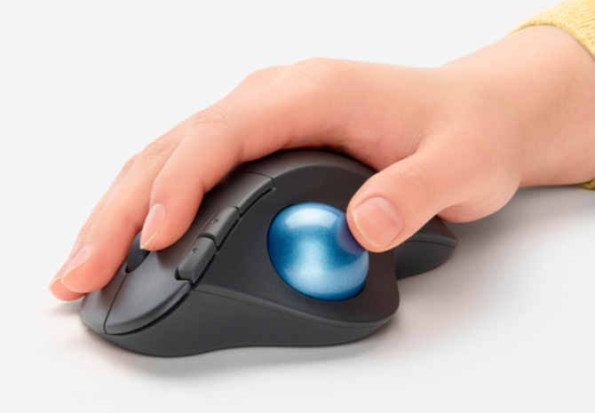 Мышь компьютерная Logitech Ergo M575 Bluetooth Graphite черного цвета MasterSem Киев - изображение 3