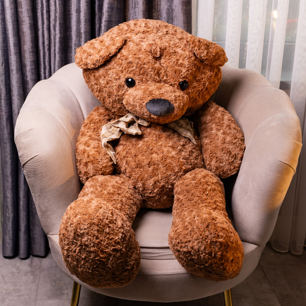 М'яка іграшка великий плюшевий Ведмідь 120 (см) Коричневий 7230 Коломия - фото 3