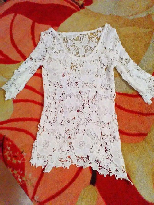 Пляжное кружевная туника белый Киев - изображение 6