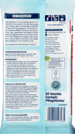 Denk mit , Влажные салфетки для ухода за автомобилем 20шт Denkmit Feuchte Reinigungstücher für Autop Львов - изображение 5