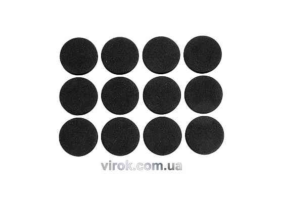 Протектор самоклеючий антиковзкий VOREL : 28мм, набір 12шт. (чорні) [60/720] Одесса