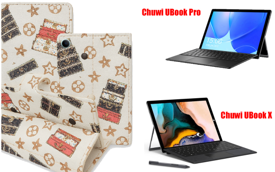 Книжка-трансформер для планшета Chuwi Ubook Pro, Ubook X, колір Black Lyi White Київ