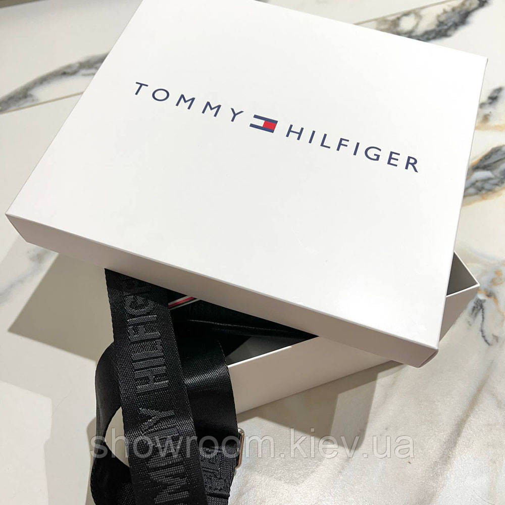 Чоловіча брендова сумка через плече (1016-2) чорна Київ - фото 7